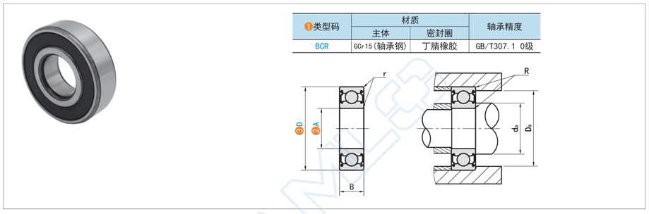 步进电机轴承，轴端轴承光滑脂