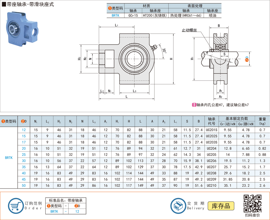 滑台带座轴承，轴承铸铁座，轴承开裂